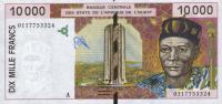 Gallery image for West African States p114Aj: 10000 Francs