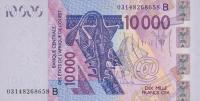 Gallery image for West African States p218Ba: 10000 Francs
