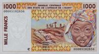 p311Ck from West African States: 1000 Francs from 2000