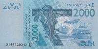 Gallery image for West African States p316Co: 2000 Francs