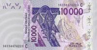 Gallery image for West African States p318Cp: 10000 Francs