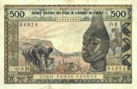 p402Da from West African States: 500 Francs from 1959