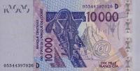 Gallery image for West African States p418Dc: 10000 Francs