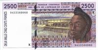 p712Kc from West African States: 2500 Francs from 1994