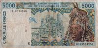 p713Kj from West African States: 5000 Francs from 2000