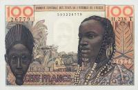 p801Te from West African States: 100 Francs from 1965