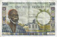 p804Ti from West African States: 5000 Francs from 1961
