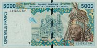 p813Ta from West African States: 5000 Francs from 1992