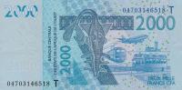 p816Tb from West African States: 2000 Francs from 2004