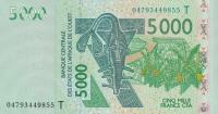 p817Tb from West African States: 5000 Francs from 2004