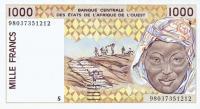 Gallery image for West African States p911Sb: 1000 Francs