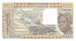 Gallery image for West African States p107Af: 1000 Francs