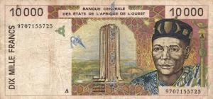 Gallery image for West African States p114Af: 10000 Francs