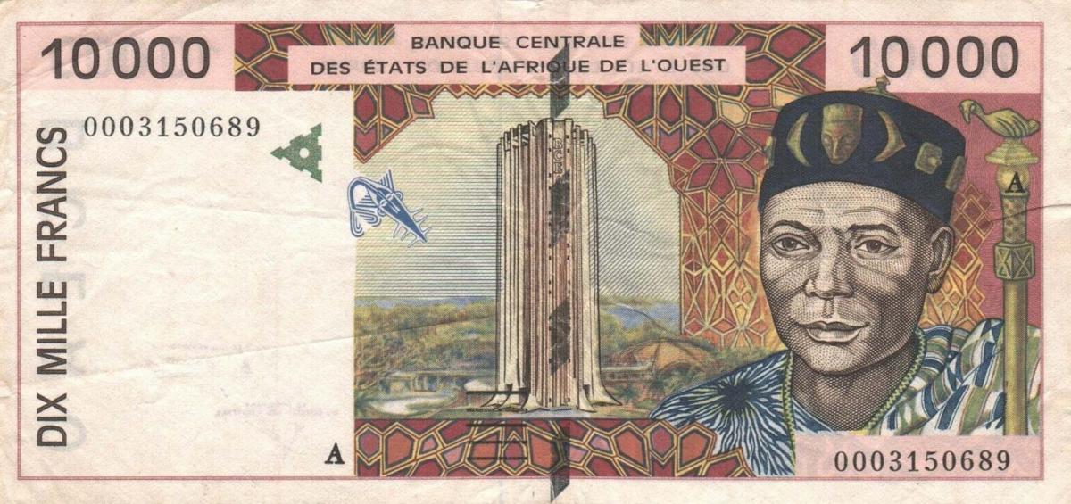 Front of West African States p114Ai: 10000 Francs from 2000