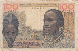 Gallery image for West African States p301Cb: 100 Francs