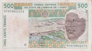 p310Ch from West African States: 500 Francs from 1997