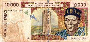Gallery image for West African States p414Dd: 10000 Francs