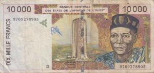 Gallery image for West African States p414De: 10000 Francs