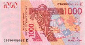 p715Kg from West African States: 1000 Francs from 2008