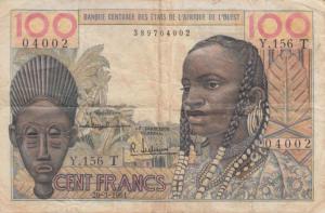 p801Tb from West African States: 100 Francs from 1961