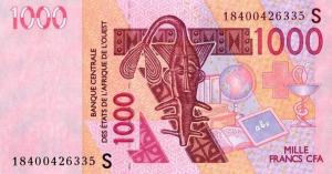 Gallery image for West African States p915Sr: 1000 Francs