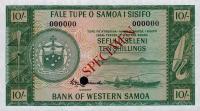 Gallery image for Western Samoa p13s: 10 Shillings