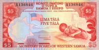 p21a from Western Samoa: 5 Tala from 1980