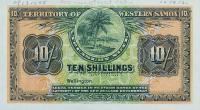 p7s from Western Samoa: 10 Shillings from 1922