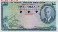 p3ct from British Caribbean Territories: 5 Dollars from 1950