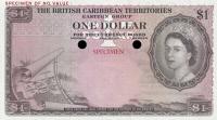 p7ct from British Caribbean Territories: 1 Dollar from 1953