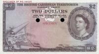 p8ct from British Caribbean Territories: 2 Dollars from 1953