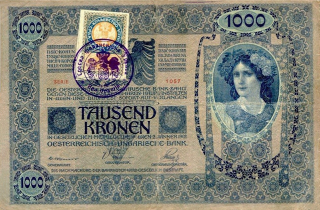 Front of Yugoslavia p10: 1000 Kroner from 1919