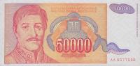 p142a from Yugoslavia: 50000 Dinara from 1994