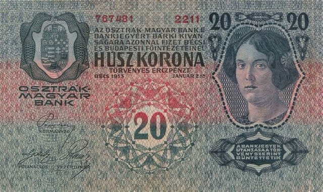 Back of Yugoslavia p2: 20 Kroner from 1919