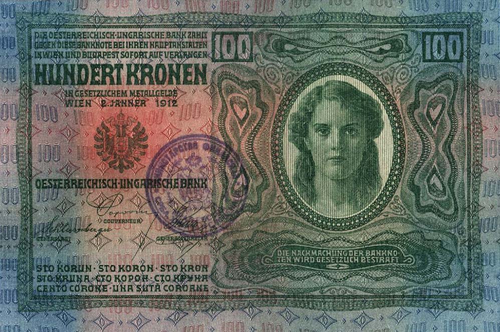 Back of Yugoslavia p4: 100 Kroner from 1919