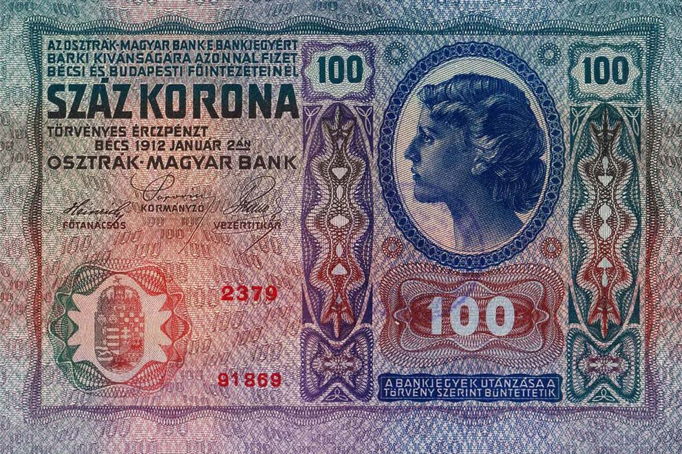 Front of Yugoslavia p4: 100 Kroner from 1919