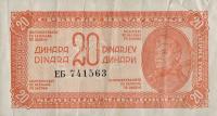 p51d from Yugoslavia: 20 Dinara from 1944