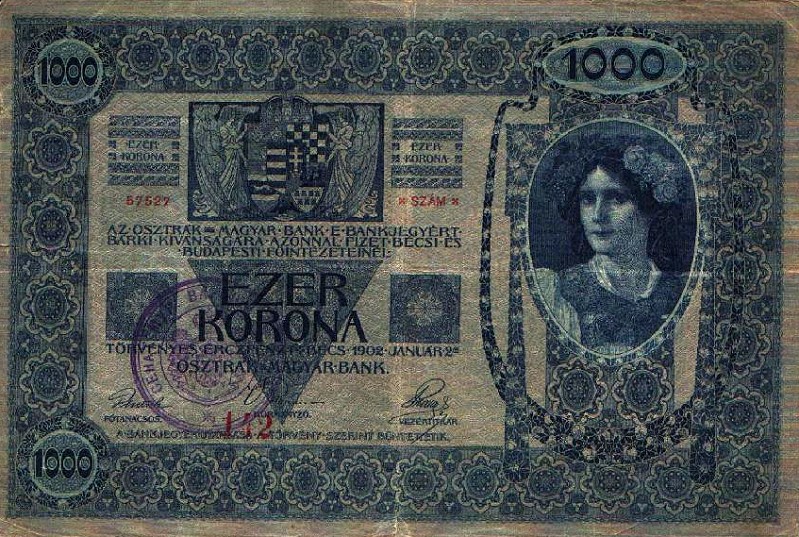 Front of Yugoslavia p5: 1000 Kroner from 1919