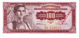 Gallery image for Yugoslavia p69s: 100 Dinara