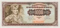 p75a from Yugoslavia: 1000 Dinara from 1963