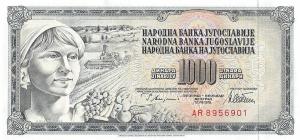 Gallery image for Yugoslavia p92b: 1000 Dinara
