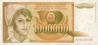 Gallery image for Yugoslavia p99: 1000000 Dinara from 1989