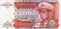 p45b from Zaire: 1000000 Zaires from 1993