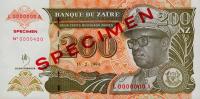 p61s from Zaire: 200 Nouveau Zaires from 1994