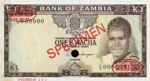 Gallery image for Zambia p10s: 1 Kwacha