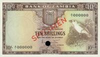 p1s from Zambia: 10 Shillings from 1964