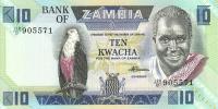 p26e from Zambia: 10 Kwacha from 1980