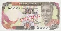 Gallery image for Zambia p30s: 5 Kwacha