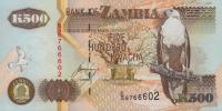 p39c from Zambia: 500 Kwacha from 2001