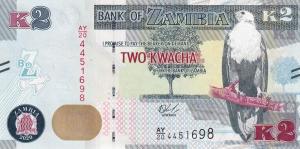 p56c from Zambia: 2 Kwacha from 2020